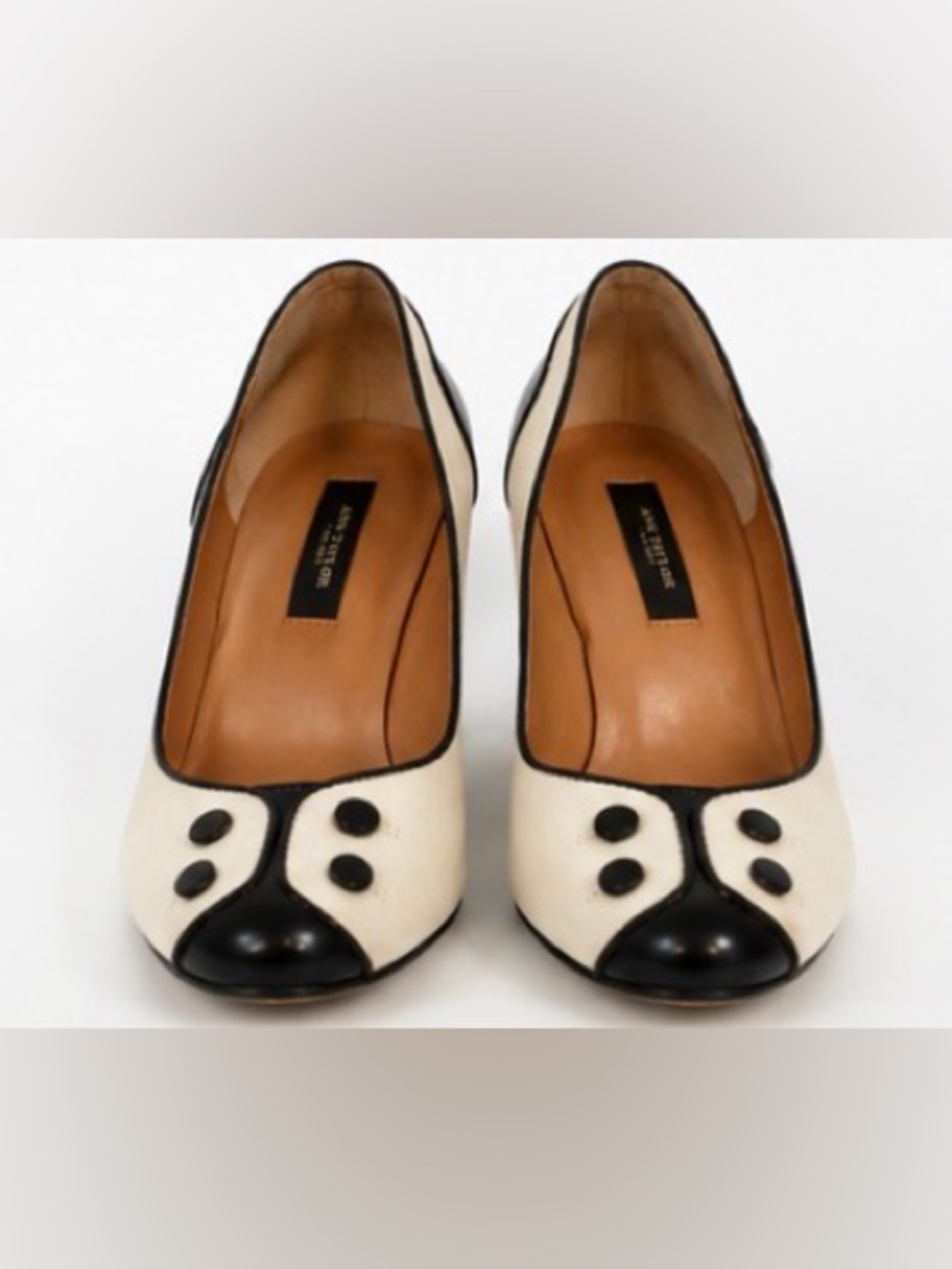 [Ann Taylor] Ivory & Black Sofie Spectator Tuxedo Pumps | Leather | Size 7.5M